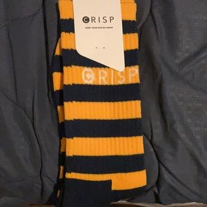 COPY - Crisp yellow and blue striped socks